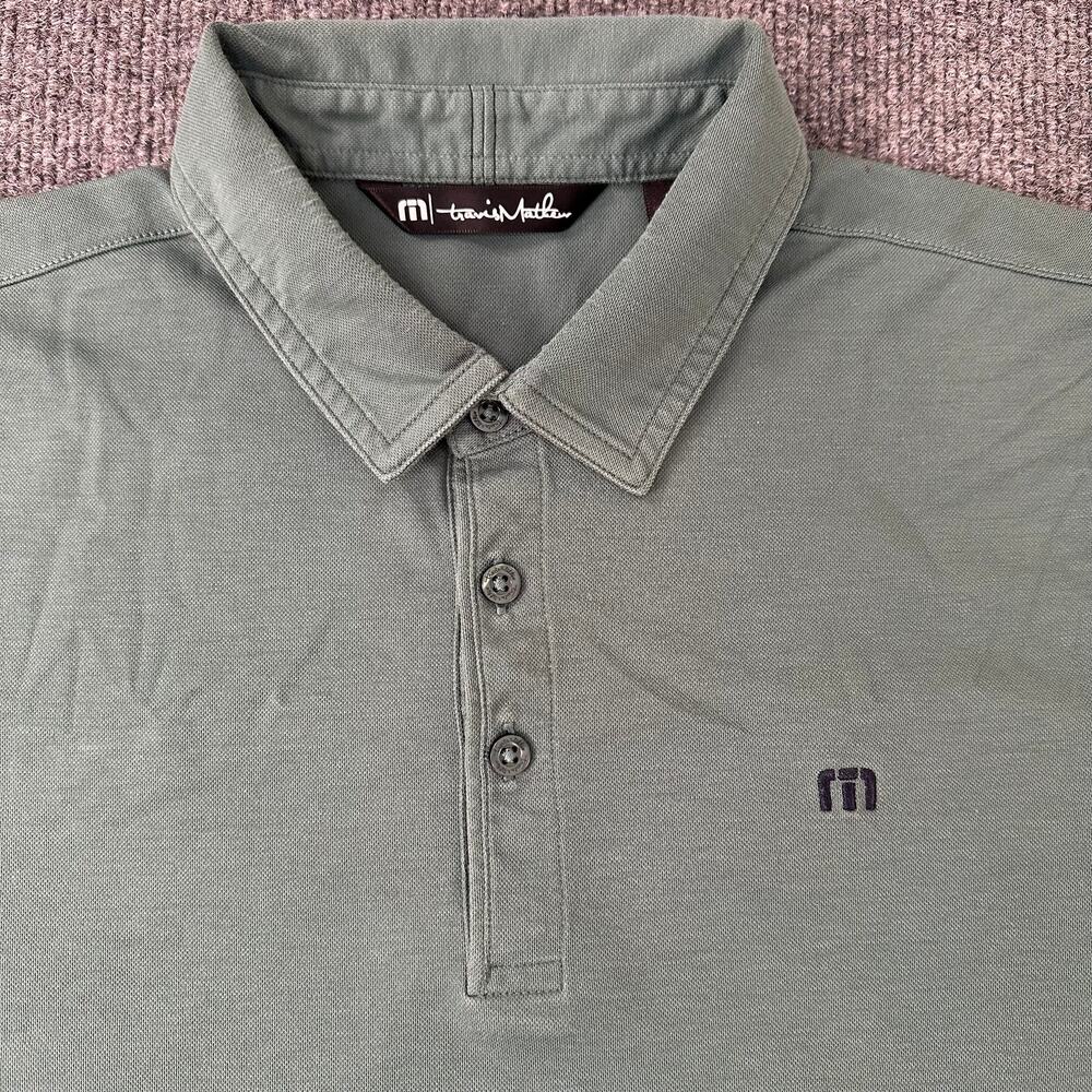 Travis Mathew Men’s The Heater Polo Shirt Cotton Blend Soft Performance Golf M